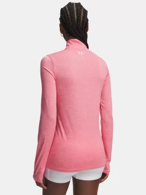 Dámské triko TECH 1/2 ZIP- TWIST 1384225-601 RŮŽOVÁ