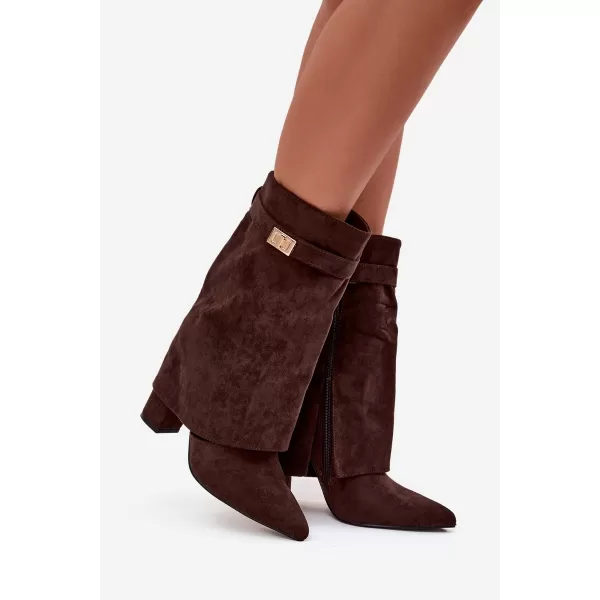  Dámské kozačky BOTO LUVIELLE 40201 BROWN 
