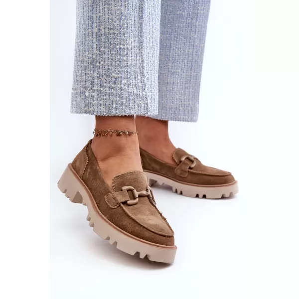  Dámské mokasíny D&A TW117 BROWN 