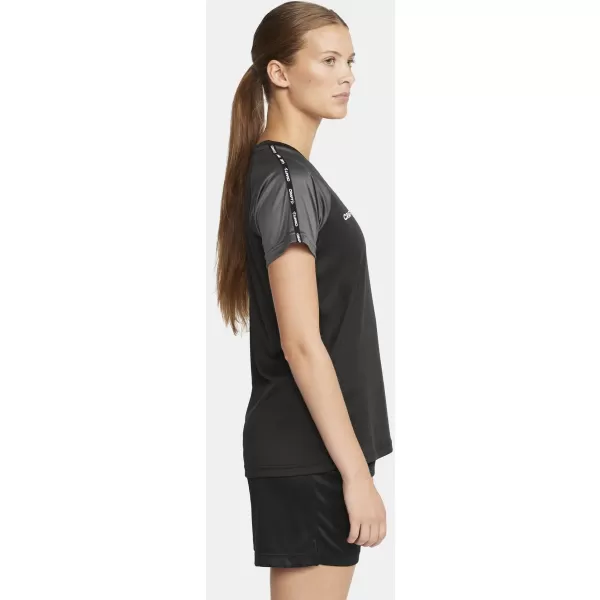  Dámské kontrastní sportovní tričko CRAFT TW Squad Go Contrast Jersey W ČERNÁ/ŽULOVÁ 