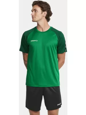 Pánské kontrastní sportovní tričko CRAFT TW Squad Go Contrast Jersey M TÝMOVĚ ZELENÁ/ZELENÁ