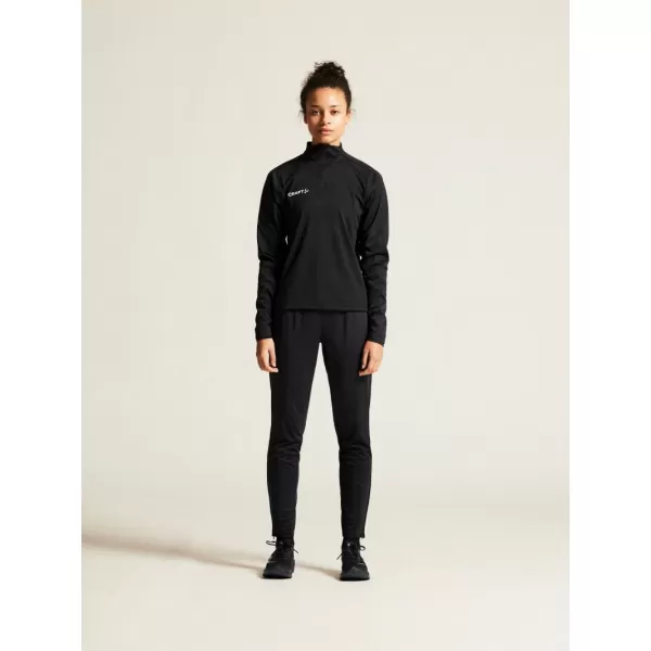  Dámská tréninková bunda s 1/4 zipem CRAFT TW Evolve 2.0 Half Zip W ČERNÁ 
