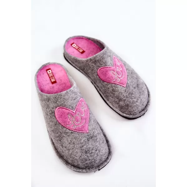  Dámské pantofle BIG STAR KK276020 GREY/PINK 
