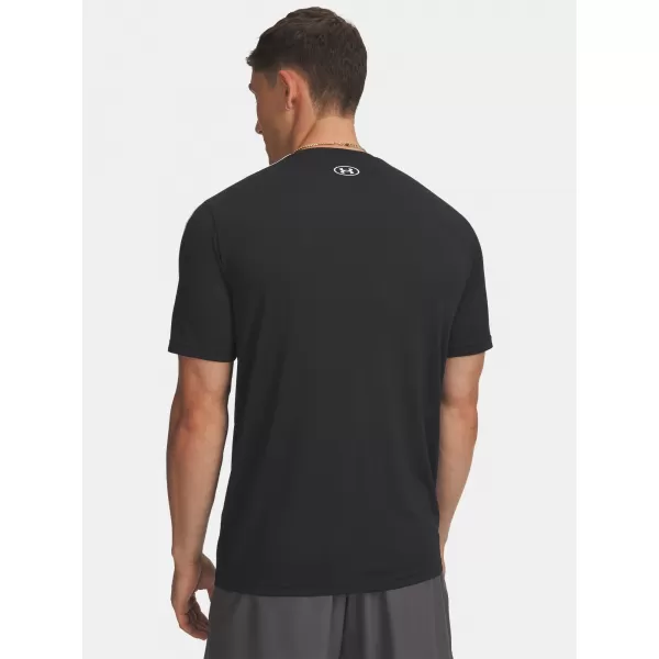  Pánské triko UNDER ARMOUR TECH TAPING SS 6012356-001 ČERNÁ 