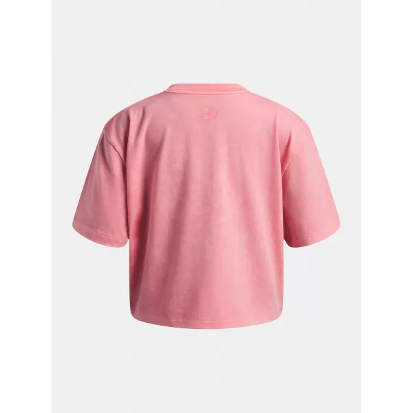  Dívčí triko UNDER ARMOUR UA G RIVAL WASH SS 6011673-600 RŮŽOVÁ 