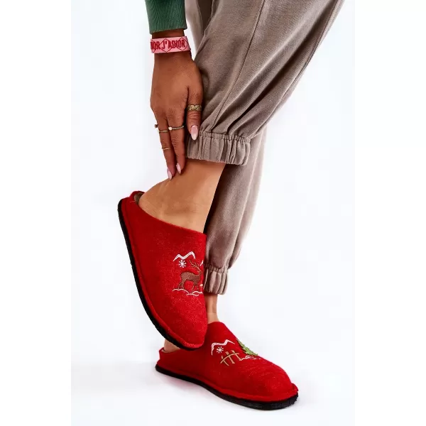  Dámské pantofle BIG STAR KK276017 RED/BEIGE 