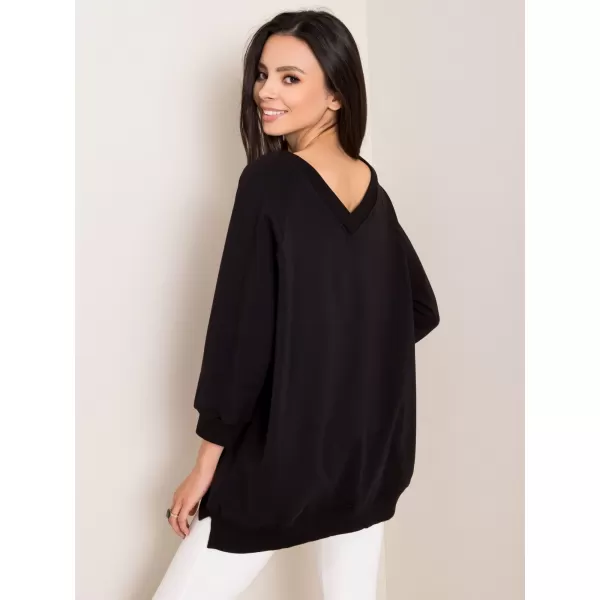  Dámská mikina RUE PARIS RV-BL-5676.09 NOIRE 
