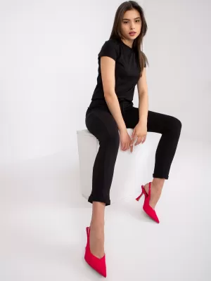 Dámské tepláky BASIC FEEL GOOD RV-DR-3589.09X NOIRE