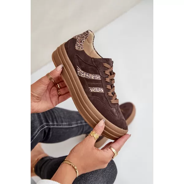 Dámské boty ZAZOO N1176 BROWN/BEIGE 
