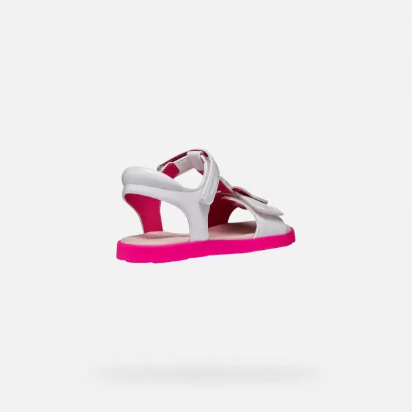  Dívčí sandály GEOX JOYFOOT J65P1C000HHC1441 BÍLÁ 