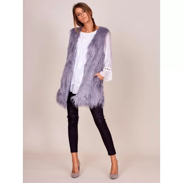  Dámská vesta WOOL FASHION ITALIA AT-KZ-173501A.09P GRAY 