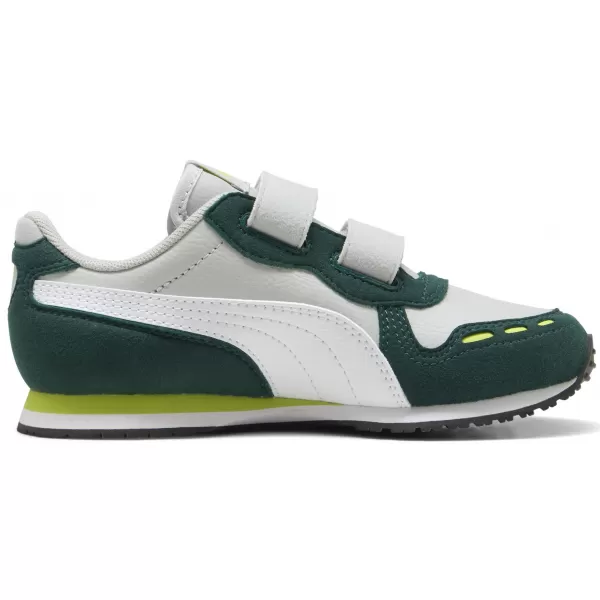  Dětské boty PUMA CABANA RACER SL 20 V PS 383730-19 LIGHT GRAY/WHITE/DARK MYRTLE 