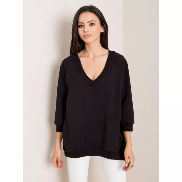  Dámská mikina RUE PARIS RV-BL-5676.09 NOIRE 