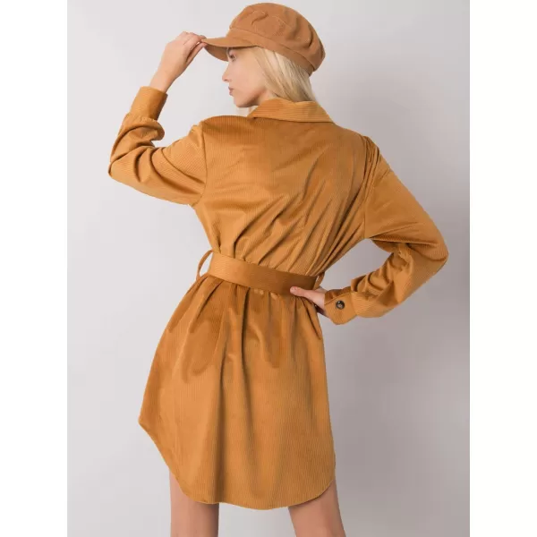  Dámské šaty ITALY MODA DHJ-SK-10333.12P CAMEL 