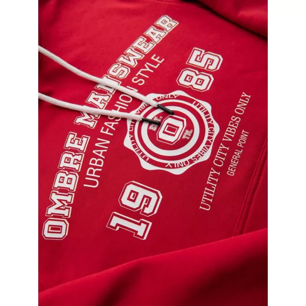  Pánská mikina OMBRE B1714 RED 