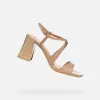 Dámské sandály GEOX NEW ERAKLIA 80 T01 G012894 SVĚTLE HNĚDÁ