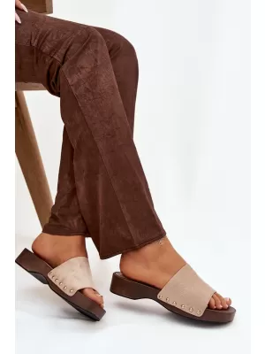 Dámské pantofle BOTO FERINNA 41222 KHAKI