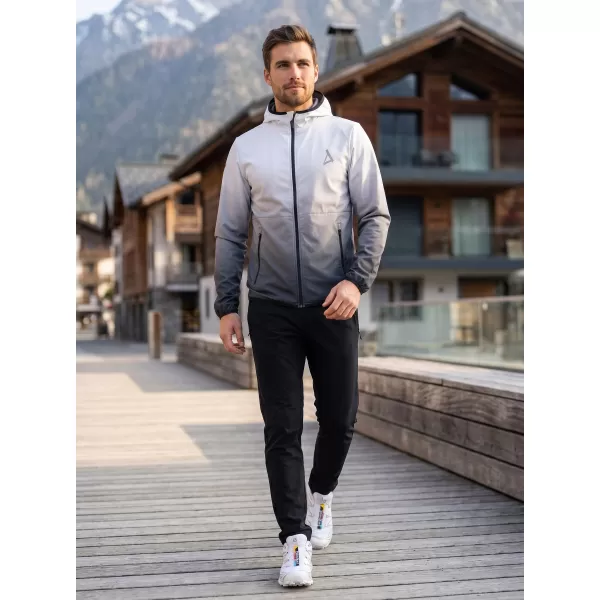  Pánská softshellová bunda premium ALTISPORT VOJ/ALM126JACK01 ČERNOBÍLÁ 