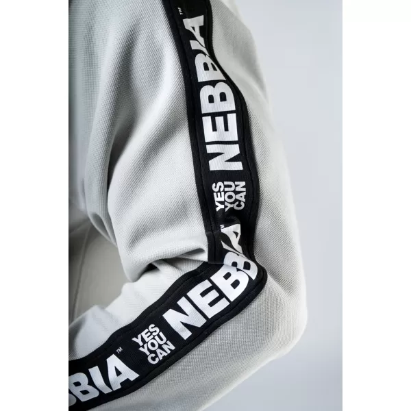  NEBBIA Mikina s kapucí HERO 300 LIGHT GREY 