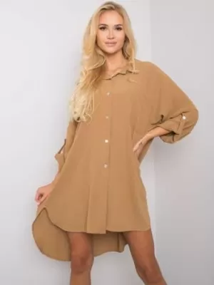 Dámské šaty ITALY MODA DHJ-SK-13938.02P DARK BEIGE
