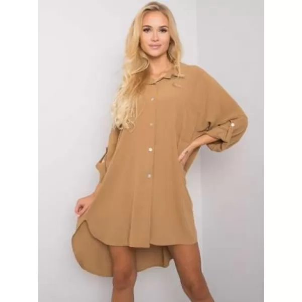  Dámské šaty ITALY MODA DHJ-SK-13938.02P DARK BEIGE 