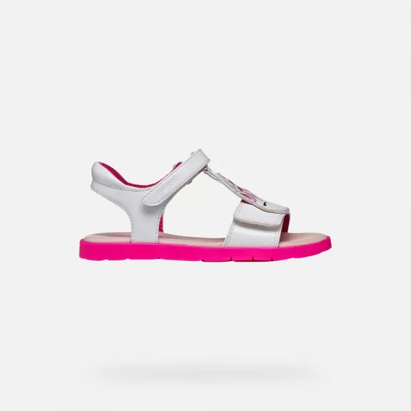  Dívčí sandály GEOX JOYFOOT J65P1C000HHC1441 BÍLÁ 