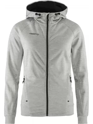 Dámská bunda s kapucí CRAFT Corp. ADV Unify Hoodie Jacket W ŠEDÝ MELÍR