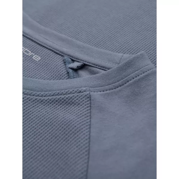  Pánské triko OMBRE OM-LSCL-0109 BLUE DENIM 