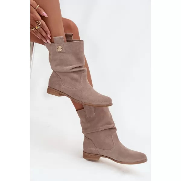  Dámské boty ZAZOO 4210 CAPPUCCINO 