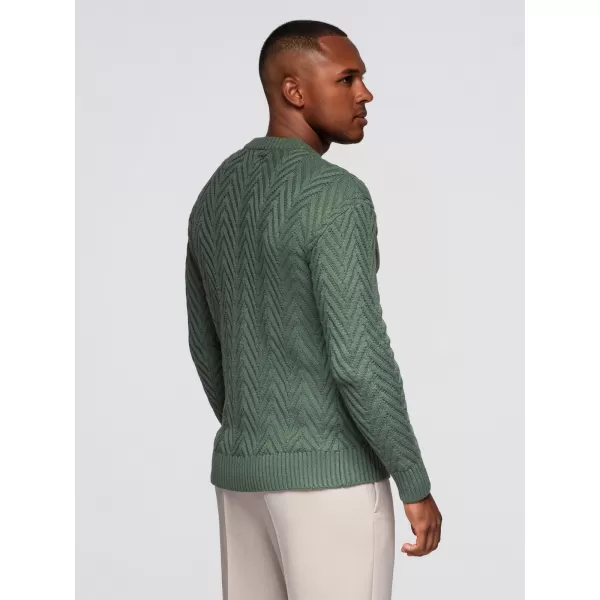  Pánský svetr OMBRE OM-SWSW-0147 FADED GREEN 