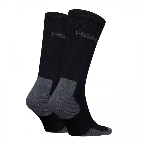  Ponožky HEAD ELEMENTS TENNIS CREW 2P BLACK 