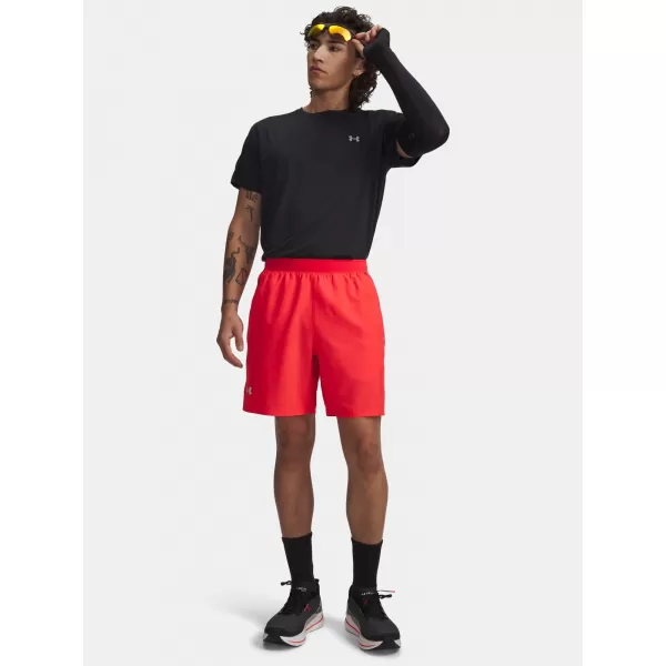  Pánské kraťasy UNDER ARMOUR UA LAUNCH 7'' SHORTS 1382620-714 ČERVENÁ 