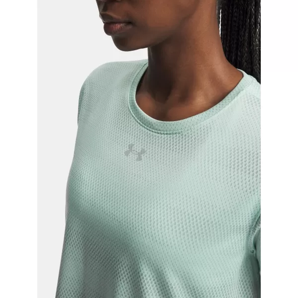  Dámské triko UNDER ARMOUR UA VELOCITI SHORTSLEEVE 6009540-703 ZELENÁ 