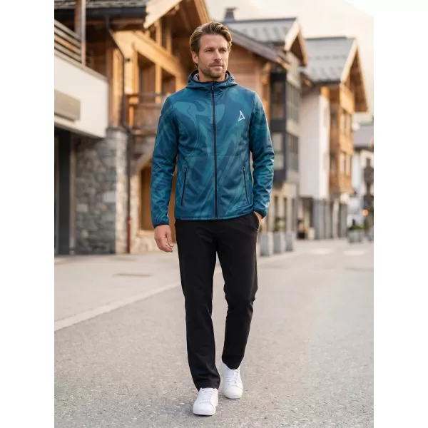  Pánská softshellová bunda premium ALTISPORT VOJ/ALM072JACK01 PETROLEJOVÁ 