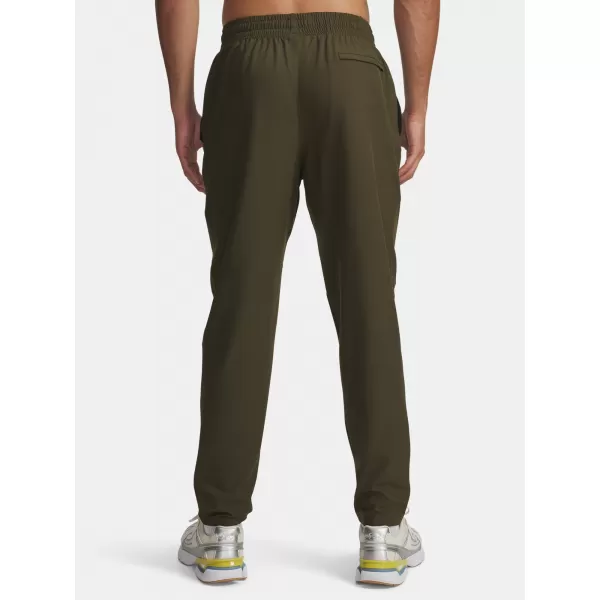  Pánské sportovní kalhoty UNDER ARMOUR UA UNSTOPPABLE TAPERED PANTS 6003861-308 ZELENÁ 