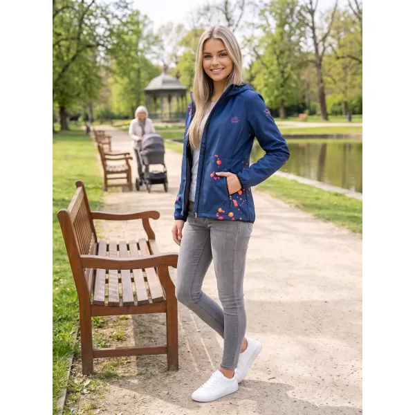  Dámská softshellová bunda premium ALTISPORT VOJ/ALW077JACK01 NÁMOŘNÍ MODRÁ/ORANŽOVÁ 