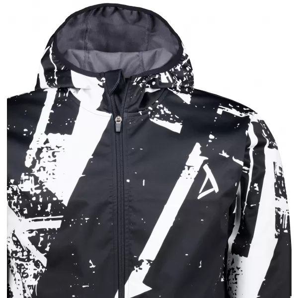  Pánská softshellová bunda premium ALTISPORT VOJ/ALM079JACK01 ČERNOBÍLÁ 
