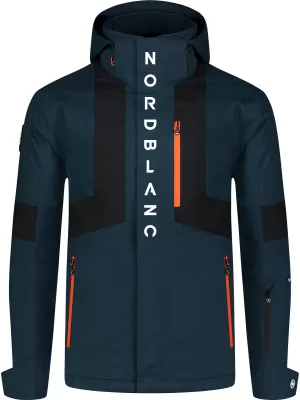 Pánská lyžařská bunda NORDBLANC WILDLIFE NBWJM8295 MODRÝ PAPRSEK