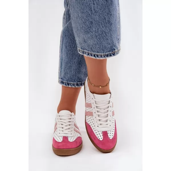  Dámské tenisky ZAZOO N1318 PINK/WHITE/GREEN 