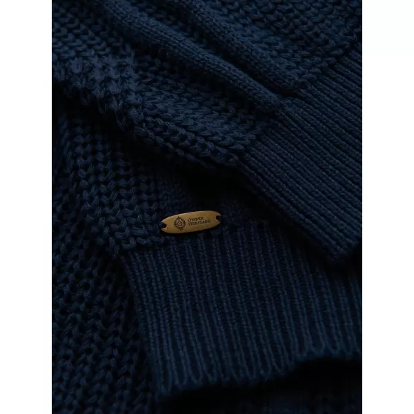 Pánský svetr OMBRE OM-SWSW-0151 NAVY BLUE 