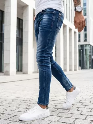 Pánské kalhoty DSTREET SVĚTLE MODRÁ