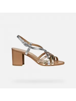 Dámské sandály GEOX VIRNILISA 65 S G012824 ZLATÁ