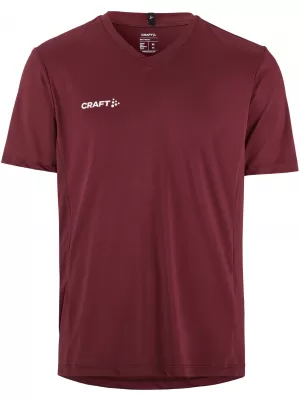 Pánské sportovní tričko s výstřihem do V CRAFT TW Squad Go Jersey Solid M KAŠTANOVÁ