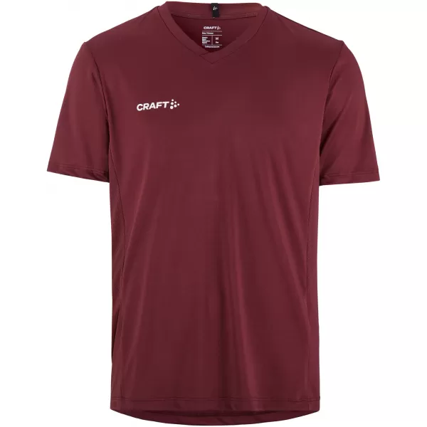  Pánské sportovní tričko s výstřihem do V CRAFT TW Squad Go Jersey Solid M KAŠTANOVÁ 