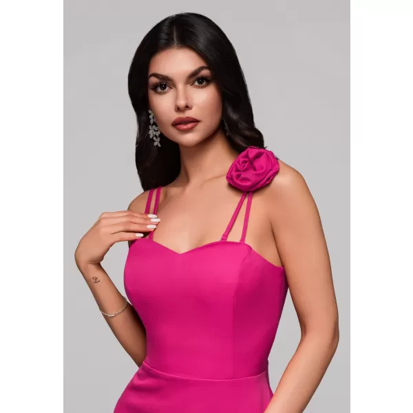  Dámské šaty LARICA LA-OM-DLR123 FUCHSIA 
