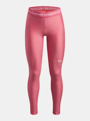 Dívčí legíny UNDER ARMOUR HEATGEAR LEGGING 6009975-600 RŮŽOVÁ