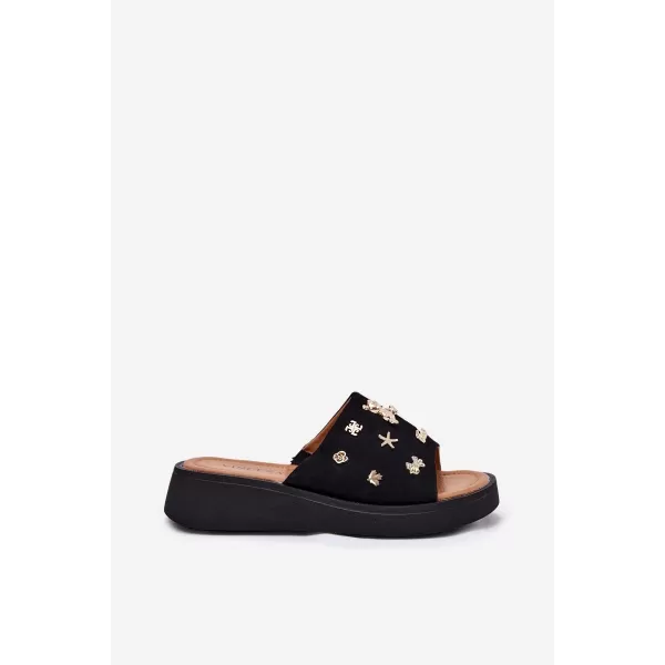  Dámské pantofle VINCEZA 66741 BLACK 