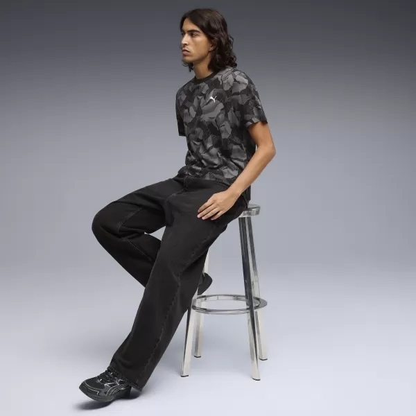 Pánské triko PUMA ESS LOGO LAB AOP TEE 692027_01 PUMA BLACK 