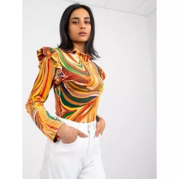  Dámská halenka ITALY MODA DHJ-BZ-6533C.90 DARK YELLOW 