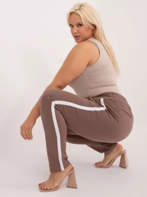 Dámské tepláky BASIC FEEL GOOD RV-DR-6643.95 BROWN